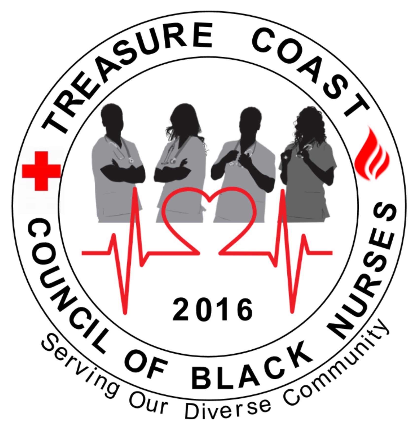 Treasure Coast Council of Black Nurses, Inc. Logo